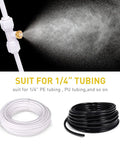 10 Pack Solid Brass Misting Nozzles For Outdoor Cooling System Replacement Nozzles For One Quarter Inch Tubing spraying mist
