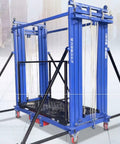 Heavy Duty Electric Lifting Cart And Scaffolding Platform With Wireless Remote Control, 1.05m wide, steel, for moving heavy loads.