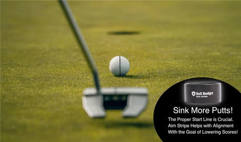 360 Degree Golf Ball Line Marker Kit With Full Metal Alignment Tool And Bag Attachment For Precise Putting Alignment Ball Marker
