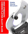 Rock Solid Ratchet Cable Wire Cutter with chrome plated alloy blade and stable design for snipping thick wires.