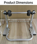 Rock Solid Bubble Wrap Dispenser Stand With Adjustable Plastic Baffles And Heavy Duty Steel Frame That Makes Handling Massive Packaging Rolls A Total Breeze In Your Warehouse, showing dimensions and width options.