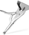 10 Inch Heavy Duty Locking Sheet Metal Clamp For Welding And Metalwork With Adjustable Opening Nickel Plated Carbon Steel Duckbill Locking Pliers For Metal Bending And Clamping 1 Pack