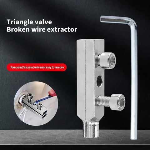 Heavy Duty Screw Extractor Kit With Ergonomic Handle For Tough Bolts, Broken Removal Tool Made From Durable Carbon Steel Perfect For Home Repair And DIY Grinds Without Getting Tired Of The Grippy Comfort, shown with Allen key