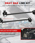 Front Sway Bar Link Kit Two Pack For Hyundai Accent 2012 To 2022 Elantra 2011 To 2016 Elantra Coupe 2013 To 2014