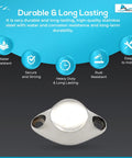 Magnetic Ball Door Stopper With 316 Stainless Steel Soft Catch, Built Tough For Boats, Marine, And Home - 11lb Strength
