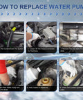 Step-by-step guide on how to replace Engine Electric Coolant Water Pump Direct Oem Replacement For Bmw X5 E70 30I Models Years 2007 Through 2010.