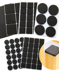 Non Slip Self Adhesive Furniture Feet Pads Set For Tables Chairs Sofas Round And Square Felt Floor Protectors 12 Pack