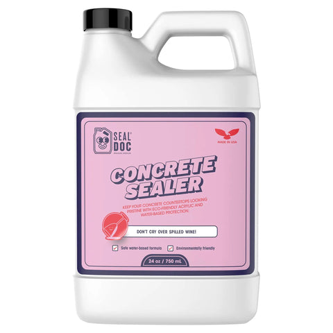 Concrete Countertop Sealer 750ml Satin Finish Water Based Formula That Is Food Safe And Non Toxic VOC Free Deep Penetration.