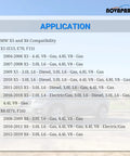 Application chart for Heater Control Valve Solenoid For BMW X5 X6 2004 2019 E53 E70 F15 F16 showing compatibility details