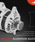 Alternator For Subaru Forester 2017 2018 2.5L 12V 150A With 6 Groove Decoupler Pulley Clockwise Rotation Replacement Part Numbers 23700AA921 23700AB000 Direct Fit New Condition