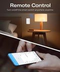 Zigbee Smart Switch Toggle Rocker No Wiring Needed Hub Required Works With Echo Devices With Zigbee Hub Built In Home Assistant Hubitat SmartThings And Homey Easy Installation Snaps On Top Of Existing Toggle Switch For Mechanical Control And Smart remote control in bedroom