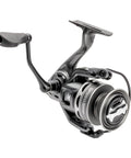 Size 200 Pro Spinning Fishing Reel For Slab Bass Northern Pike Walleye Trout Ultra Smooth Ball Bearing Drag close-up view