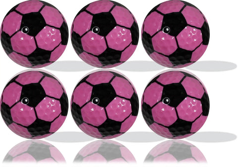 Pink Soccer Themed Dope Novelty Golf Balls 12 Pack For Players Coaches And Soccer Fans Perfect For Tournaments League Play Practice And Gift
