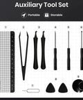 Auxiliary tools from the 38 In 1 Precision Screwdriver Set With Magnetic Pad Mini Repair Tool Kit For MacBook Laptop IPhone PS4 PS5 Xbox Switch