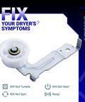 Upgraded Dual Ball Bearings Dryer Idler Pulley With Sturdy Clip Compatible With Samsung Dryers DV45H7000EW DV48H7400EW