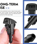 Close-up of Pro Grade 22 Piece Windshield Washer Hose Assembly nozzle made of durable plastic for long-term use and easy installation.