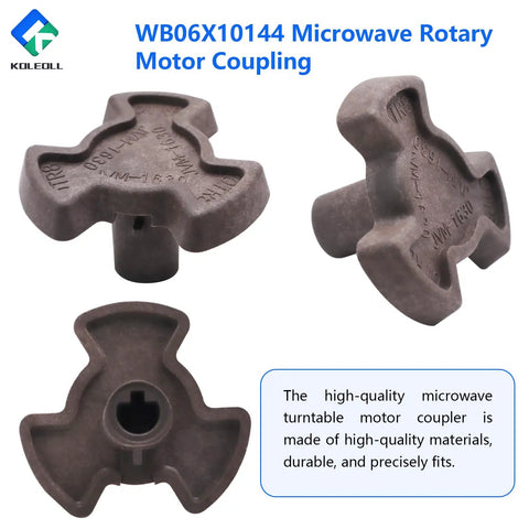 Microwave Turntable Motor Coupler Replacement For GE DVM1850DM And EMO4000J Series Ovens Fits EMO4000JCC01 02 03 04 And DVM1850DM BB WW Models Replacement Part With Easy Install And Durable Construction For Reliable Even Heating, WB06X10144