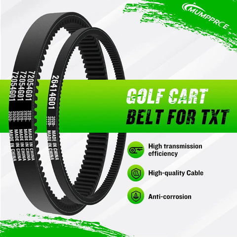 Drive Belt And Starter Belt Kit For Golf Cart All In One Clutch Drive Belt And Starter Belt Fits 1994 Up TXT Medalist 4 Cycle