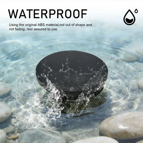 4 Pack Universal Wheel Center Caps 60mm Outer Diameter 56mm Inner Diameter ABS Plastic With Stainless Steel Ring Snap In No Fuss Rustproof Dustproof Hub Covers For Rims Black floating in water