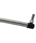 Left Hand Drag Link 532194740 Fits Craftsman Poulan Husqvarna Weedeater And Other Pro Grade AYP EHP Lawn Tractors Replacement Part 194740 close-up of threaded joint
