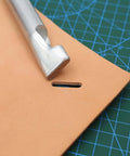 Leather Hole Punch Tool Oval 9x5mm Carbon Steel Hollow Punch For Leather Watch Bands And Craft Projects on tan leather