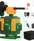 Green Laser Level Self Leveling Tool With 12 Line Lasers And 360 Degree Horizontal And Vertical Beams 150ft Range Cross Line
