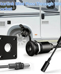 Rugged Aluminum DC Bulkhead Cable Pass Through Kit for RVs Boats and Trucks Waterproof Panel Mount Connector 5.5x2.1mm