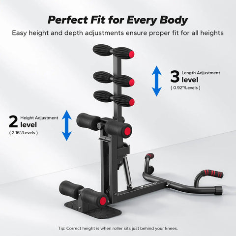 Adjustable Blue Steel Squat Assist Frame For Glute And Quad Growth Heavy Duty with height and depth adjustments shown.