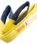 Heavy Duty 4 Inch By 12 Foot Polyester Lifting Sling Tow Strap Flat Eye To Eye 2 Ply Vertical Load 11500 Lbs Basket 23000 Lbs