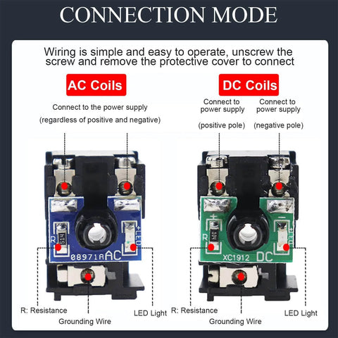 2 Pack DC 24V Pneumatic Solenoid Valve Coil Replacement For Electric Solenoid Air Valve Copper Coil Plug Connector connection setup