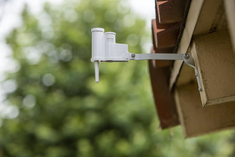 Wireless Rain Sensor System With Automatic Sprinkler Shutoff Mounts To Gutter Or Wall Compatible With Most Irrigation Controllers