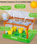 Awesome Kids Gardening Kit With Greenhouse And Terrarium, Plant Growing Set for Boys and Girls with 360 Degree Liftable Roof