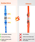 Comparison of insulated connectors: Waterproof Solder Seal Wire Connectors Kit vs. other connector quality.