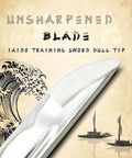 Kickass Unsharpened Aluminum Wakizashi Iaito For Iaido Practice 21 Inch Tomoe Crest Training Sword with Fuller Bo Hi Blade