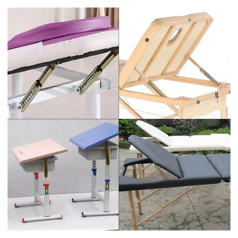 Lifting Rod Hinge With 10 Position Gear Adjustment And Pneumatic Lift Support Built Tough Steel With Plated Finish on tables