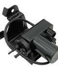 NOVAPARTS electric vacuum pump, black plastic with mounting bracket and two ports