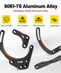 6061-T6 aluminum components of Aluminum SBC Alternator And Power Steering Pump Drive Bracket Kit With Pulley For Double Hump Heads Long Water Pump V Belt System Fit Chevy Small Block V8 305 327 350 383 5.0L 5.3L 5.4L 5.7L