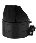 Straight Up CNC Spindle Brush Vacuum Cleaner Cover For 3018 Pro Router Milling Unit With Heavy Duty Debris Guard 52Mm 65Mm 80Mm Fit, black nylon bristle design.
