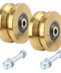 Built Like A Tank 4 Inch Sliding Gate Rollers Wheels 2 Pack with double sealed bearings and heavy-duty steel design.