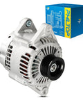 Heavy Duty High Amp 130Amp 12V Alternator Replacement For Hyundai Santa Fe 2007 2009 2.7L, Kia Rondo 2007 2010 2.7L, And Optima 2007 2010 2.7L With CW 6 Groove Pulley 11190N 11190 AL4065X front view