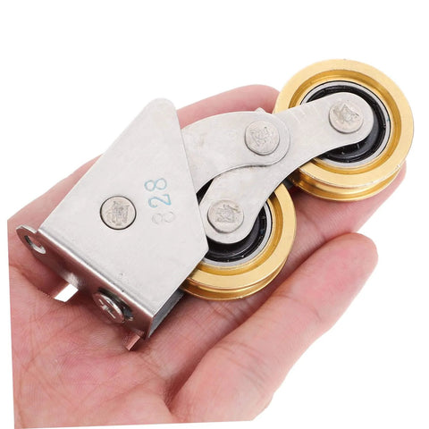 Two Pack Sliding Door Rollers For Cabinet And Pocket Doors Sleek Track Pulley Hardware Easy Install Replacement Wheels