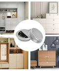Hidden Concealed Recessed Sliding Door Pull Handles Pack Of 2 In Brushed Stainless Steel on cabinets and furniture