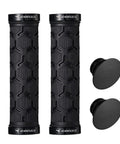 Double Lock On Mountain Bike Grips With Anti Slip Shock Absorbing Rubber For Vibration Dampening And All Day Comfort On Any Trail Black With Locking Rings