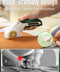 Cordless 4V Cardboard Cutter With Titanium Coated SK7 Blade, Safety Lock Rotary Box Cutter, 2 Metal Blade Accessories, Ultra Sharp Cutter For Cardboard, Durable Electric Cutting Tool, Ideal Gift For Men And Women, 0.83lb handheld