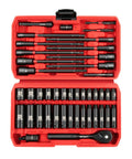 Your Go-To Quarter Inch Drive Socket And Nut Driver Set 44-Pc Kit With Deep And Shallow Metric Sockets From 4Mm To 15Mm, 72-Tooth Ratchet