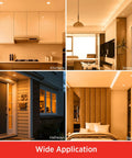 Fresh Br30 Led Bulb Four Pack Brings Straight Up Solid 650 Lumen Glow With Mellow 2700k Soft White Ambiance And Crisp Cri90 Detail In A Non Dimmable Fit Your Living Space Gonna Really Dig, shown in kitchens, living rooms, hallways, and bedrooms.