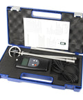 Portable Velocity Flow Meter For Water Testing, Easy To Use Flow Gauge Ranging From 0.01 To 5.00 Meters Per Second in blue case