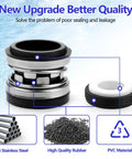 Jandy Zodiac VS FloPro Shaft Seal Replacement For FloPro FHPF FHPM Pool Pumps Ceramic And Carbon Mechanical PS 3890 Seal Durable High Temp Corrosion Resistant Pump Part Built To Last. shaft seal with 304 stainless steel, rubber, and PVC