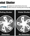 Comparison of fan blades with rolling shutter distortion and Global Shutter USB Camera Module for distortion-free capture.