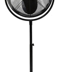 9420 20 Inch Industrial Grade Pedestal Fan with powder-coated steel frame, ideal for heavy-duty air circulation in workshops and garages